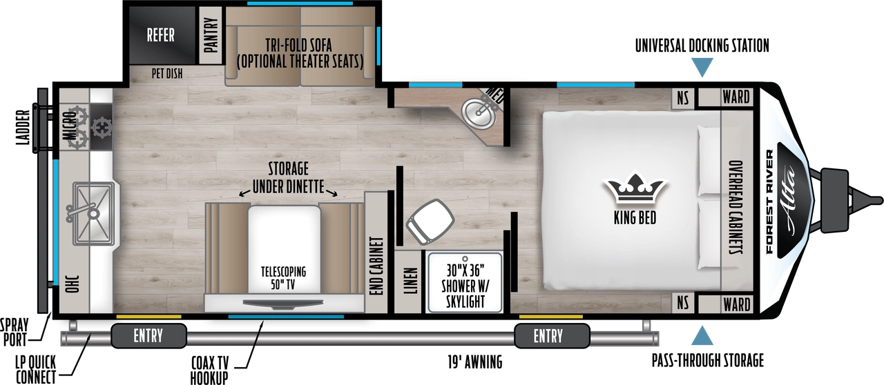 Alta 2375KRK Floorplan